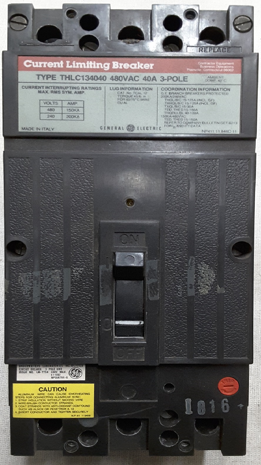 GE THLC134100